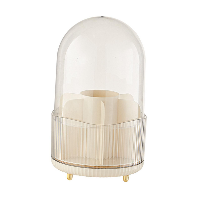 Rotējoša aplauzuma otu turētājs dekoru trauks ar vairākām sekcijām pildspalvveida pilnšļirci darbvirsmas aplauzuma otiņas organizators acu zīmulim vannas istabas ķemme