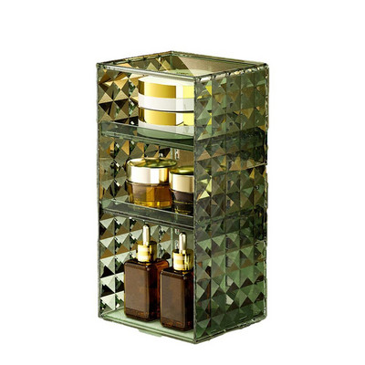 1 gabala kosmētikas uzglabāšanas kaste, izturīga ABS slīpā dizaina kosmētikas organizētāji, daudzfunkcionāls darbvirsmas zīmuļa futrālis lūpu krāsas turētājs