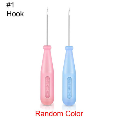 Steel Stitcher Sewing Awl Shoes Bags Hook Hook DIY Χειροποίητο Δερμάτινο Εργαλείο Πλαστική Λαβή Κώνος Βελόνες Επισκευαστικές βελόνες παπουτσιών ΝΕΟ