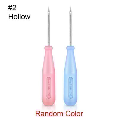 Steel Stitcher Sewing Awl Shoes Bags Hook Hook DIY Χειροποίητο Δερμάτινο Εργαλείο Πλαστική Λαβή Κώνος Βελόνες Επισκευαστικές βελόνες παπουτσιών ΝΕΟ