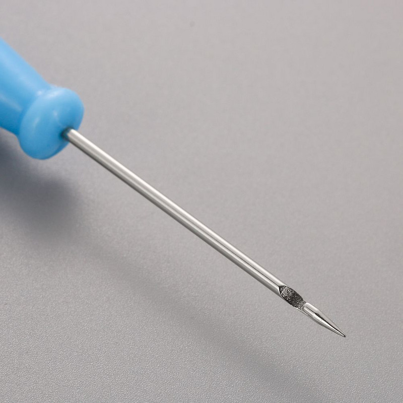 Steel Stitcher Sewing Awl Shoes Bags Hook Hook DIY Χειροποίητο Δερμάτινο Εργαλείο Πλαστική Λαβή Κώνος Βελόνες Επισκευαστικές βελόνες παπουτσιών ΝΕΟ