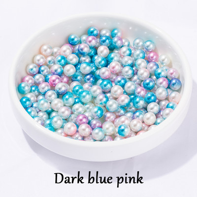 100-1000 τμχ 4-10/mm Ασημί Χωρίς τρύπα ABS Imitation Pearl Beads Round Loose Beads for DIY Jewelry Supplies Decorator Crafts