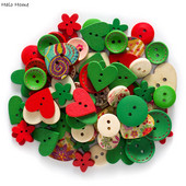 40 gramu jaukta krāsaina, jauka koka poga šūšanai albuma dekorēšanai, ar rokām darināta rokdarbu poga bērniem rokasgrāmatā