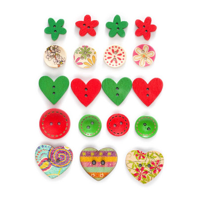 40 gramu jaukta krāsaina, jauka koka poga šūšanai albuma dekorēšanai, ar rokām darināta rokdarbu poga bērniem rokasgrāmatā