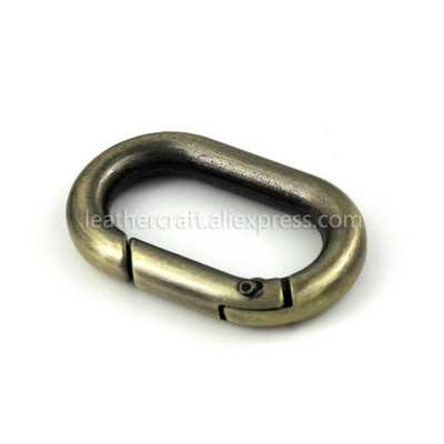 Ovāls atsperu O gredzens atverams sprūda aizdares Klips Ādas amatniecības soma Connect Sprādzes Atslēgu piekariņš Kulons Atslēgu piekariņš Snap āķis Karabīne