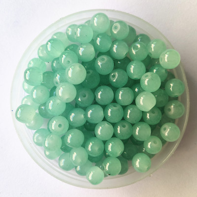4 6 8 10 12 mm rožu smaragda apaļas dabīgas krelles nefrīta materiāls stikls vaļīgas akmens krelles DIY rokassprādzes kaklarotas rotaslietu izgatavošanai