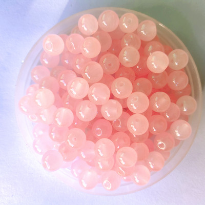 4 6 8 10 12 mm rožu smaragda apaļas dabīgas krelles nefrīta materiāls stikls vaļīgas akmens krelles DIY rokassprādzes kaklarotas rotaslietu izgatavošanai