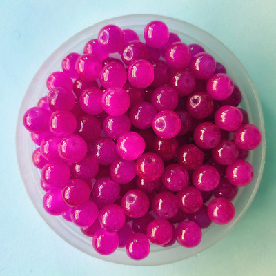 4 6 8 10 12 mm rožu smaragda apaļas dabīgas krelles nefrīta materiāls stikls vaļīgas akmens krelles DIY rokassprādzes kaklarotas rotaslietu izgatavošanai