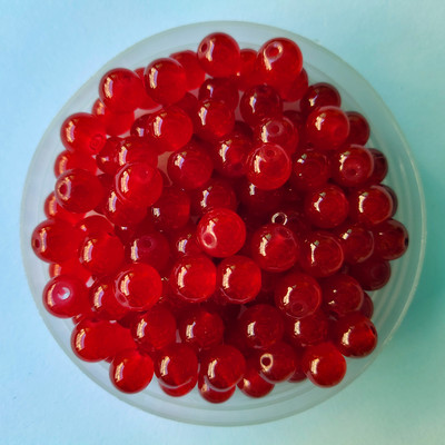 4 6 8 10 12 mm rožu smaragda apaļas dabīgas krelles nefrīta materiāls stikls vaļīgas akmens krelles DIY rokassprādzes kaklarotas rotaslietu izgatavošanai