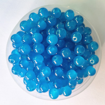 4 6 8 10 12 mm rožu smaragda apaļas dabīgas krelles nefrīta materiāls stikls vaļīgas akmens krelles DIY rokassprādzes kaklarotas rotaslietu izgatavošanai