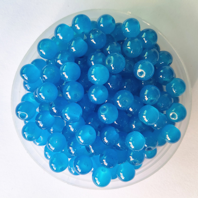 4 6 8 10 12 mm rožu smaragda apaļas dabīgas krelles nefrīta materiāls stikls vaļīgas akmens krelles DIY rokassprādzes kaklarotas rotaslietu izgatavošanai