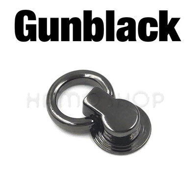 10 komplektu metāla O gredzenveida tapas kniedes atskrūvējamā aizmugure, pakaramo skavas, somas sānu malas enkura saites aparatūra mazai somas somiņai