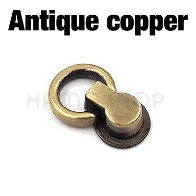 10 komplektu metāla O gredzenveida tapas kniedes atskrūvējamā aizmugure, pakaramo skavas, somas sānu malas enkura saites aparatūra mazai somas somiņai