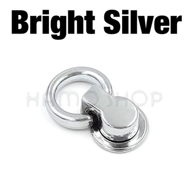 10 komplektu metāla O gredzenveida tapas kniedes atskrūvējamā aizmugure, pakaramo skavas, somas sānu malas enkura saites aparatūra mazai somas somiņai