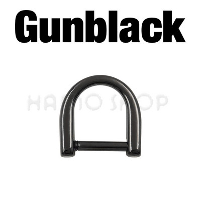 1 gab. 10mm-20mm metāla D gredzena sprādzes važas aizdare Noņemama atvērta skrūve ādas amatniecības somas siksnas jostas roktura plecu siksniņai