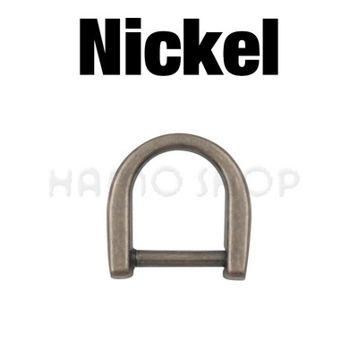 1 gab. 10mm-20mm metāla D gredzena sprādzes važas aizdare Noņemama atvērta skrūve ādas amatniecības somas siksnas jostas roktura plecu siksniņai