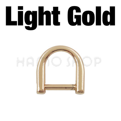 1 gab. 10mm-20mm metāla D gredzena sprādzes važas aizdare Noņemama atvērta skrūve ādas amatniecības somas siksnas jostas roktura plecu siksniņai