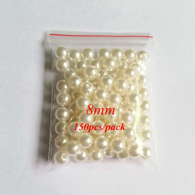 4/6/8/10/12mm alb perle imitație nasturi orificiu mijloc plastic îmbrăcăminte guler margele material accesorii decorative