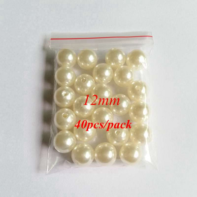 4/6/8/10/12mm alb perle imitație nasturi orificiu mijloc plastic îmbrăcăminte guler margele material accesorii decorative