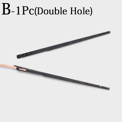 Ādas šūšanas amatniecības rīks Ādas virves adata Ādas adata Adāmadata Divu caurumu Ādas virves mežģīņu adata DIY