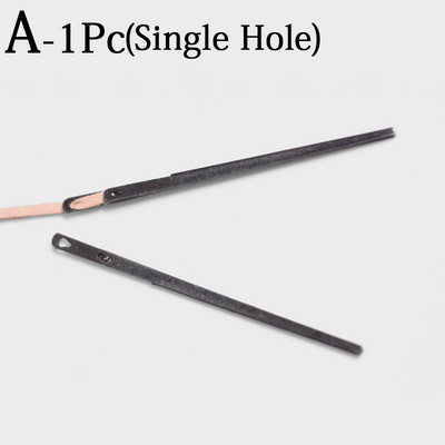 Ādas šūšanas amatniecības rīks Ādas virves adata Ādas adata Adāmadata Divu caurumu Ādas virves mežģīņu adata DIY