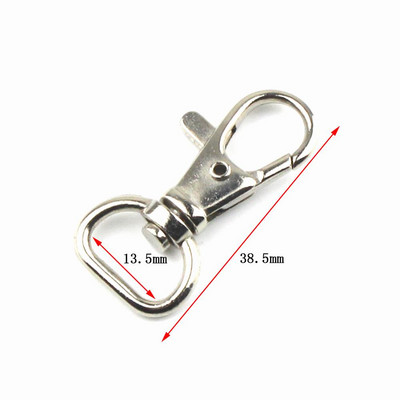 10 gab. Metāla šarnīrsavienojuma omāru aizdares Clip Snap āķis atslēgu piekariņu gredzens āra štrope Amatniecības somas daļas Pick 6 Izmērs 8,8 mm ~ 26 mm