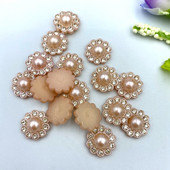 30 gab. Diy — urbjmašīnas pērlītes Dekorācijas Amatniecība Plakana aizmugure Cabochon Scrapbooking Fit Matu Spraudes Rotājumi Krelles B56