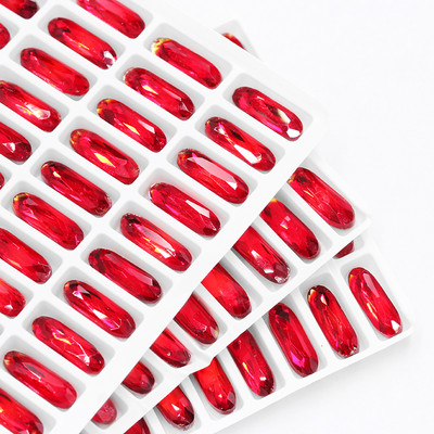 XIAOPU Long, klasisks ovāls K9 stikla vaļīgs rhinestones nagu mākslai Pointback Strass Crystal aplikācijas līme uz apģērba DIY Amatniecība