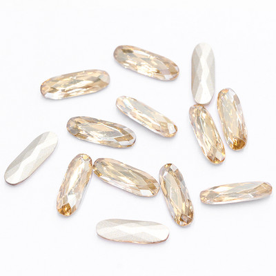 XIAOPU Long, klasisks ovāls K9 stikla vaļīgs rhinestones nagu mākslai Pointback Strass Crystal aplikācijas līme uz apģērba DIY Amatniecība