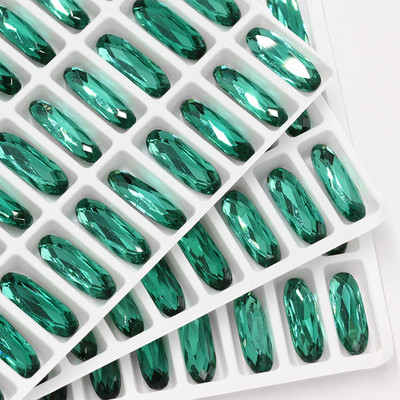 XIAOPU Long, klasisks ovāls K9 stikla vaļīgs rhinestones nagu mākslai Pointback Strass Crystal aplikācijas līme uz apģērba DIY Amatniecība