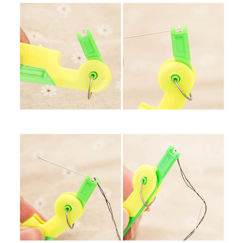 5gab. Adatu vītnes vecāka gadagājuma cilvēku rokasgrāmata Adatu šujmašīna Dūriena ievietošanas ierīce Automātiska vienkārša diegu šūšana DIY piederumi