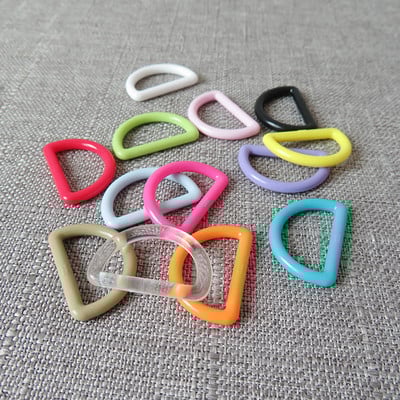 5 buc/lot 20mm 25mm curea de cataramă din plastic cataramă inel D pentru geantă rucsac guler de câine colier brățară accesoriu pentru cusut bricolaj
