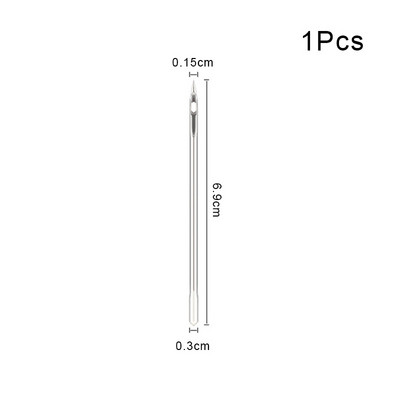 Ādas šūšanas komplekts DIY Ādas amatniecības rīku komplekts Šūšanas īlens ar vara roktura adatu kanvas apavu remontam Šūšanas piederumi