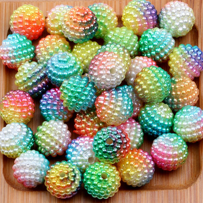 10 mm 200/20 gradient Bayberry pallid ABS eemaldatavad pulma DIY käeshoitavad lilled täis taevahelmestega kaunistused