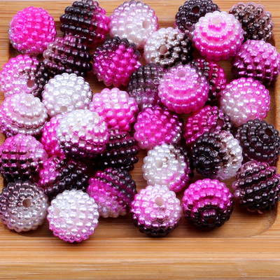 10 mm 200/20 gradient Bayberry pallid ABS eemaldatavad pulma DIY käeshoitavad lilled täis taevahelmestega kaunistused