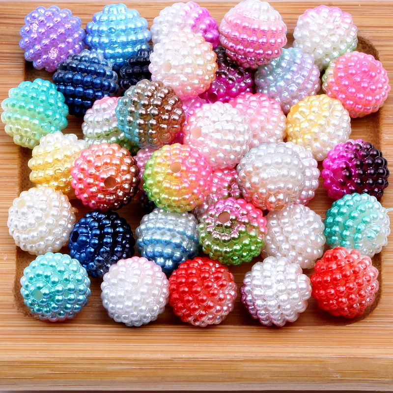 10 mm 200/20 gradient Bayberry pallid ABS eemaldatavad pulma DIY käeshoitavad lilled täis taevahelmestega kaunistused