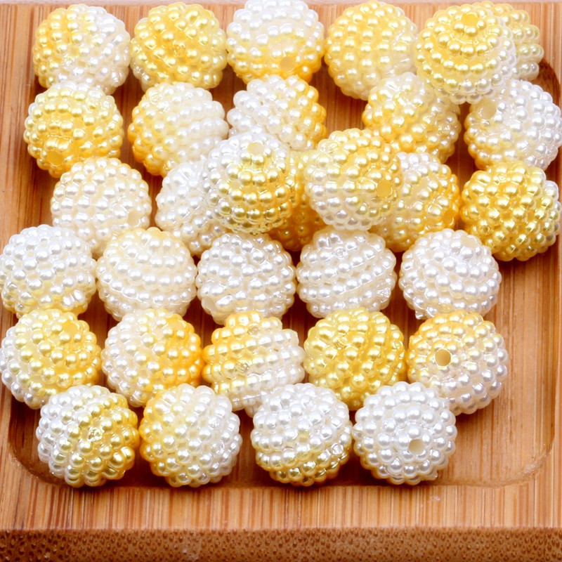 10 mm 200/20 gradient Bayberry pallid ABS eemaldatavad pulma DIY käeshoitavad lilled täis taevahelmestega kaunistused