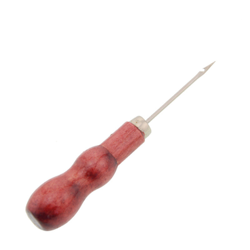 2 vnt medinės rankenos yla padėties nustatymo gręžimo įrankiai, odinis skylių perforatorius, susiuvimas „pasidaryk pats“ siuvimo adatos Batų taisymo įrankis