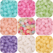 8mm-12mm Akrila simfonija caurspīdīga gumija matēta lodīšu krelles, rokassprādze, kaklarota, auskari, mājas rotaslietas, aksesuāri