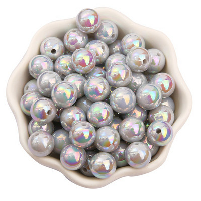 6/8/10mmABS Imitation Pearl AB Color Ball Beads DIY Handmade Beaded Loose Bead Material Αξεσουάρ για τα μαλλιά Βραχιόλι