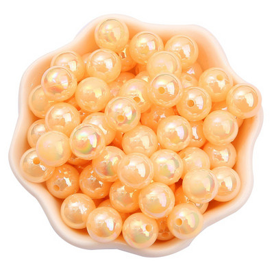 6/8/10mmABS Imitation Pearl AB Color Ball Beads DIY Handmade Beaded Loose Bead Material Αξεσουάρ για τα μαλλιά Βραχιόλι