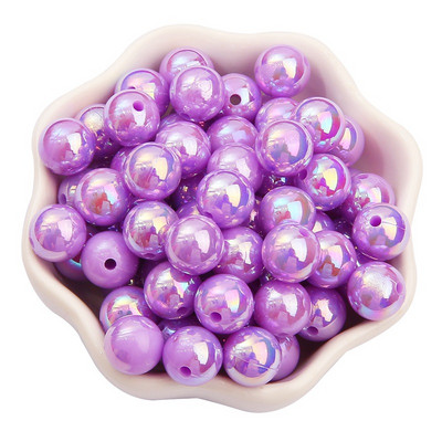 6/8/10mmABS Imitation Pearl AB Color Ball Beads DIY Handmade Beaded Loose Bead Material Αξεσουάρ για τα μαλλιά Βραχιόλι