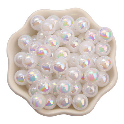 6/8/10mmABS Imitation Pearl AB Color Ball Beads DIY Handmade Beaded Loose Bead Material Αξεσουάρ για τα μαλλιά Βραχιόλι