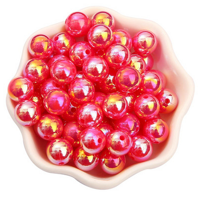 6/8/10mmABS Imitation Pearl AB Color Ball Beads DIY Handmade Beaded Loose Bead Material Αξεσουάρ για τα μαλλιά Βραχιόλι