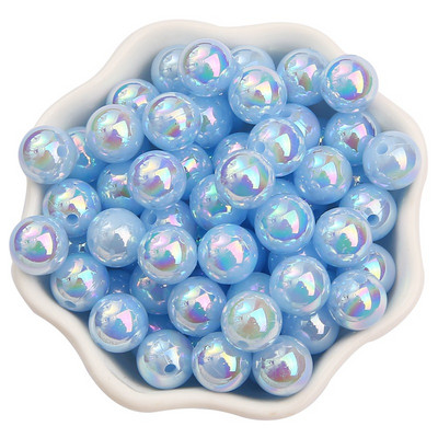 6/8/10mmABS Imitation Pearl AB Color Ball Beads DIY Handmade Beaded Loose Bead Material Αξεσουάρ για τα μαλλιά Βραχιόλι