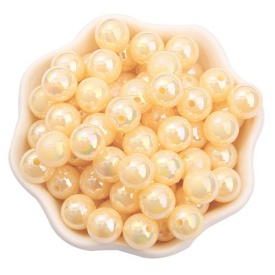 6/8/10mmABS Imitation Pearl AB Color Ball Beads DIY Handmade Beaded Loose Bead Material Αξεσουάρ για τα μαλλιά Βραχιόλι