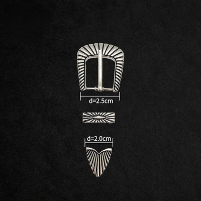 Vintage στυλ γυναικεία πόρπη 25 χιλιοστών με σκαλιστή μεταλλική καρφίτσα πόρπη ρετρό τζιν φόρεμα μέσης προσαρμογής πόρπες DIY Αξεσουάρ