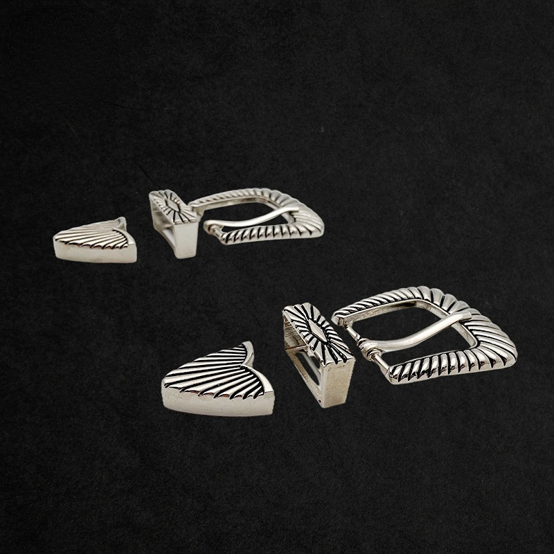 Vintage στυλ γυναικεία πόρπη 25 χιλιοστών με σκαλιστή μεταλλική καρφίτσα πόρπη ρετρό τζιν φόρεμα μέσης προσαρμογής πόρπες DIY Αξεσουάρ