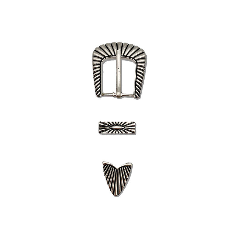 Vintage στυλ γυναικεία πόρπη 25 χιλιοστών με σκαλιστή μεταλλική καρφίτσα πόρπη ρετρό τζιν φόρεμα μέσης προσαρμογής πόρπες DIY Αξεσουάρ