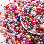 20g 3/4/5/6/8/10/12/14mm jauktas krāsas apaļas pērles sēklu krelles, vaļīgas starplikas krelles sievietēm DIY rotaslietu izgatavošanas piederumi